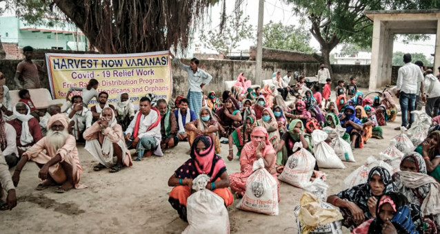 Nahrungsmittel, Hilfe Varanasi, Hilfe Indien, Corona Hilfe, Not