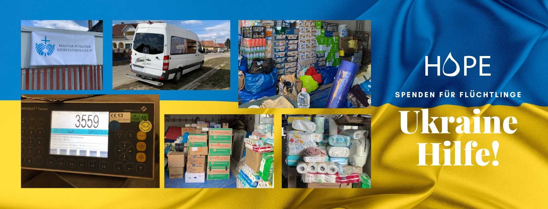 Help for Ukraine, Spenden, Notlindern, Flüchtlingshilfe, Krieg