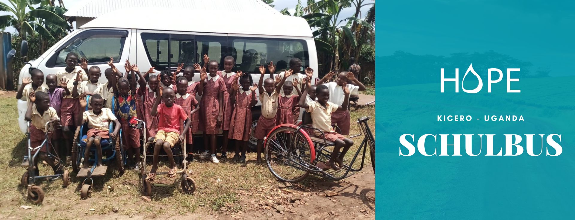 UGANDA, Schulbus für Kinder mit besonderen bedürfnisen