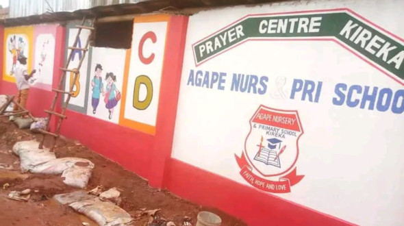 Schule im Slum von Kampala